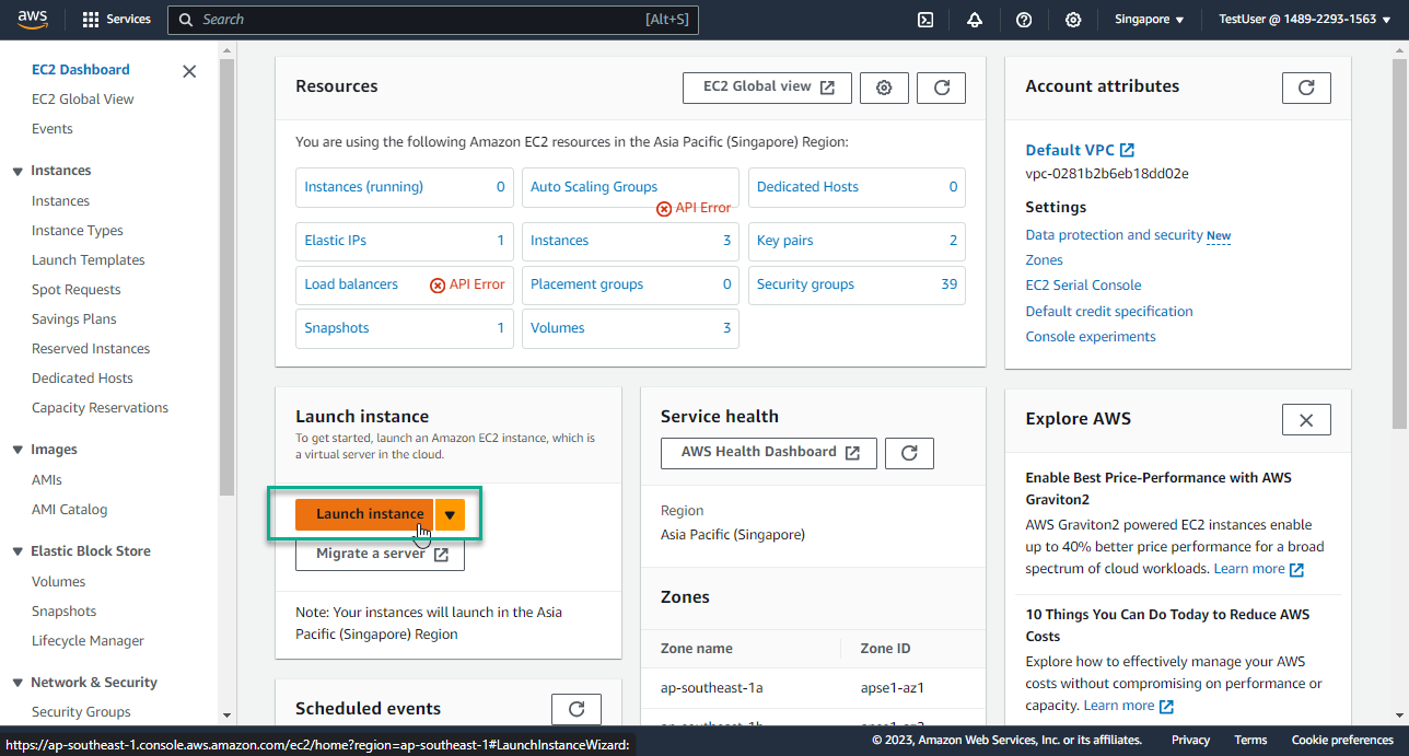 create vpc for linux instance