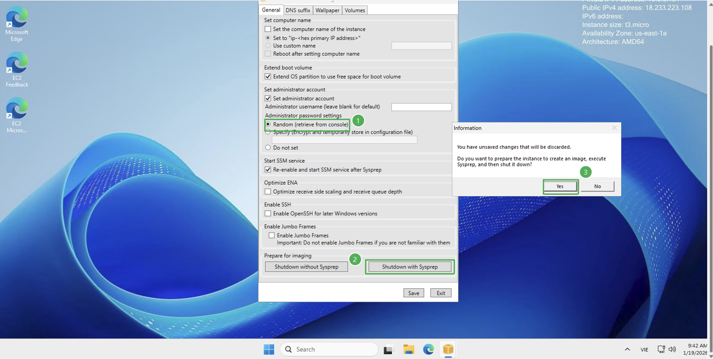Configure EC2Launch Settings