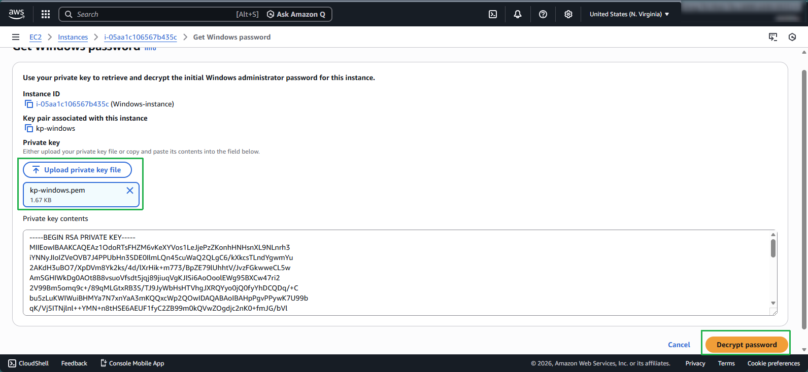 Instance Connect Step 3