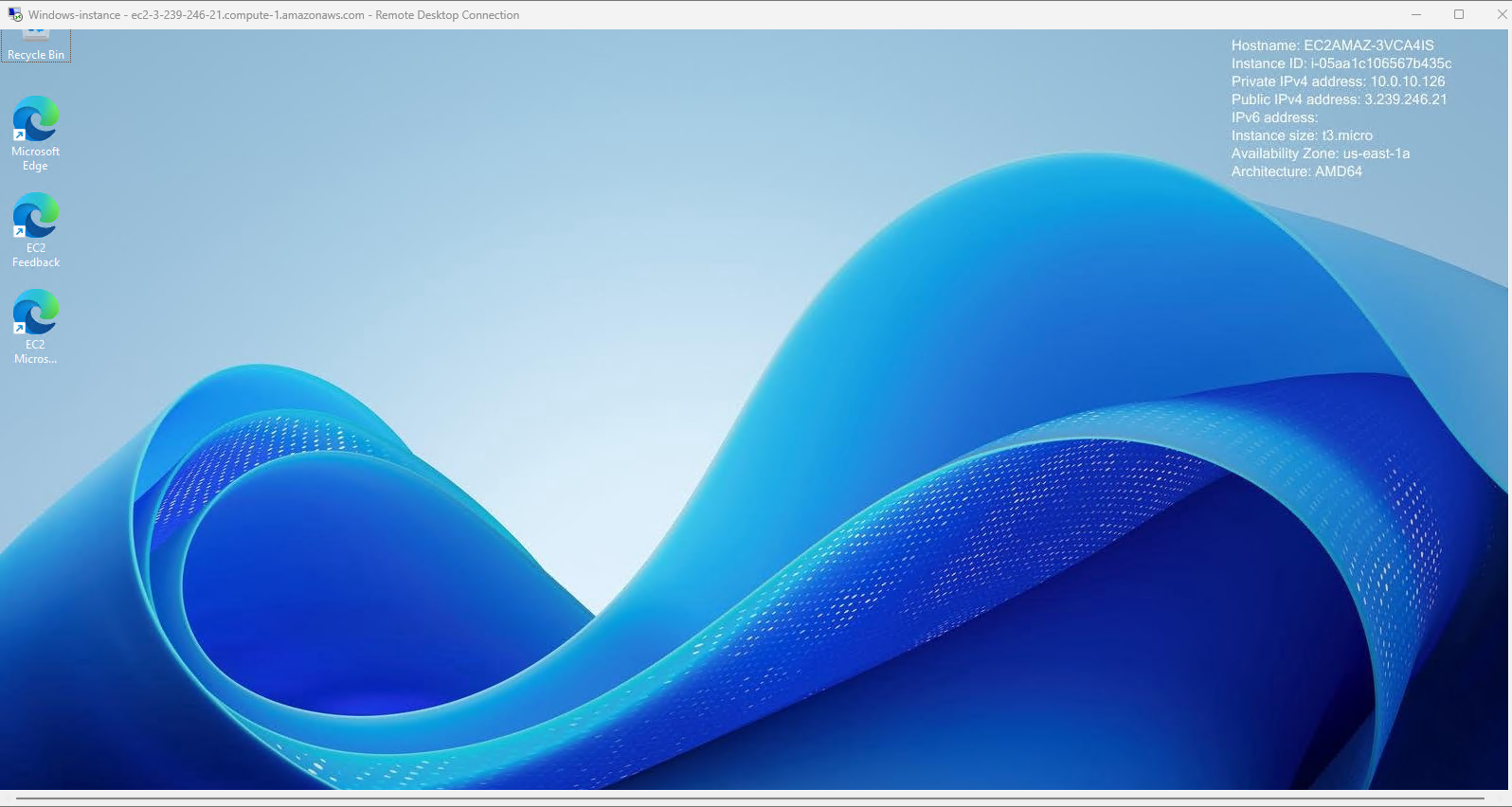 Instance Connect Step 8