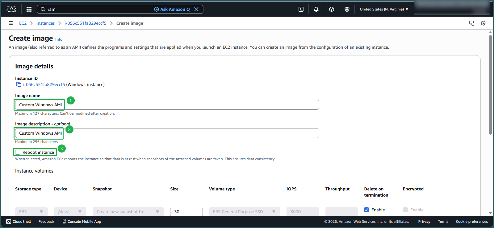 Configuring AMI settings