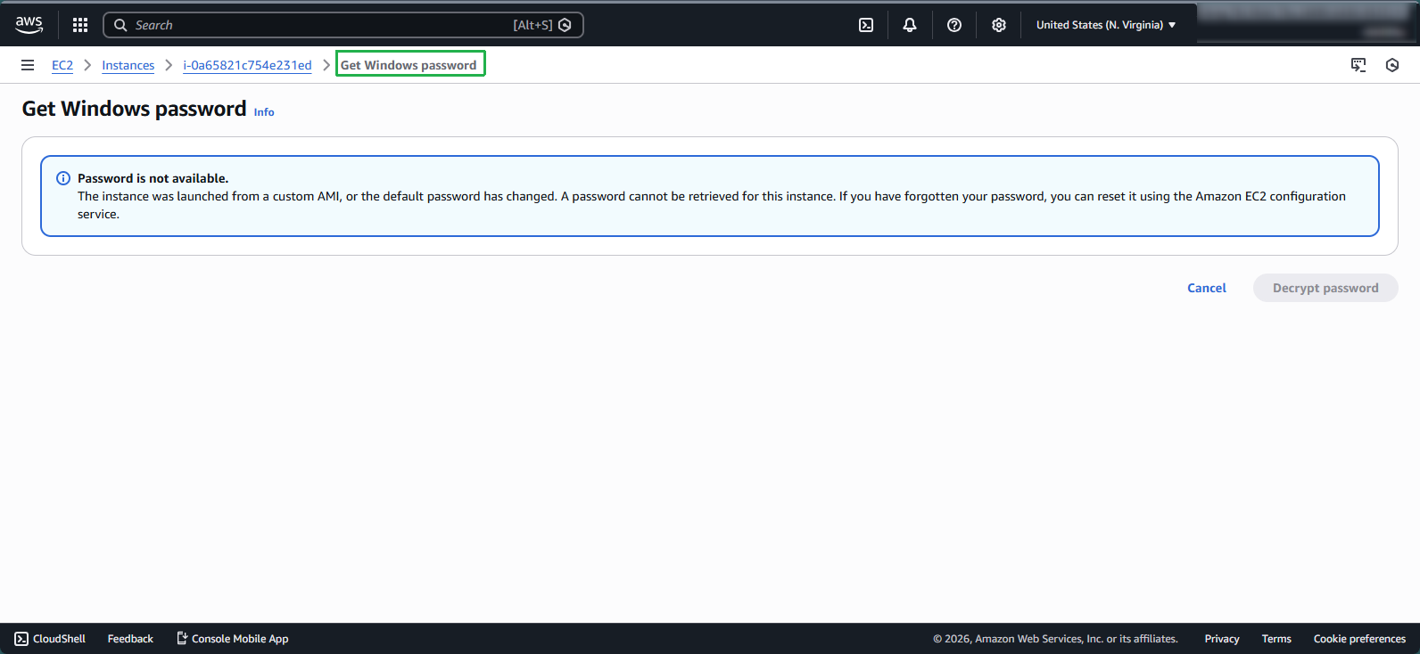 Password retrieval without warnings