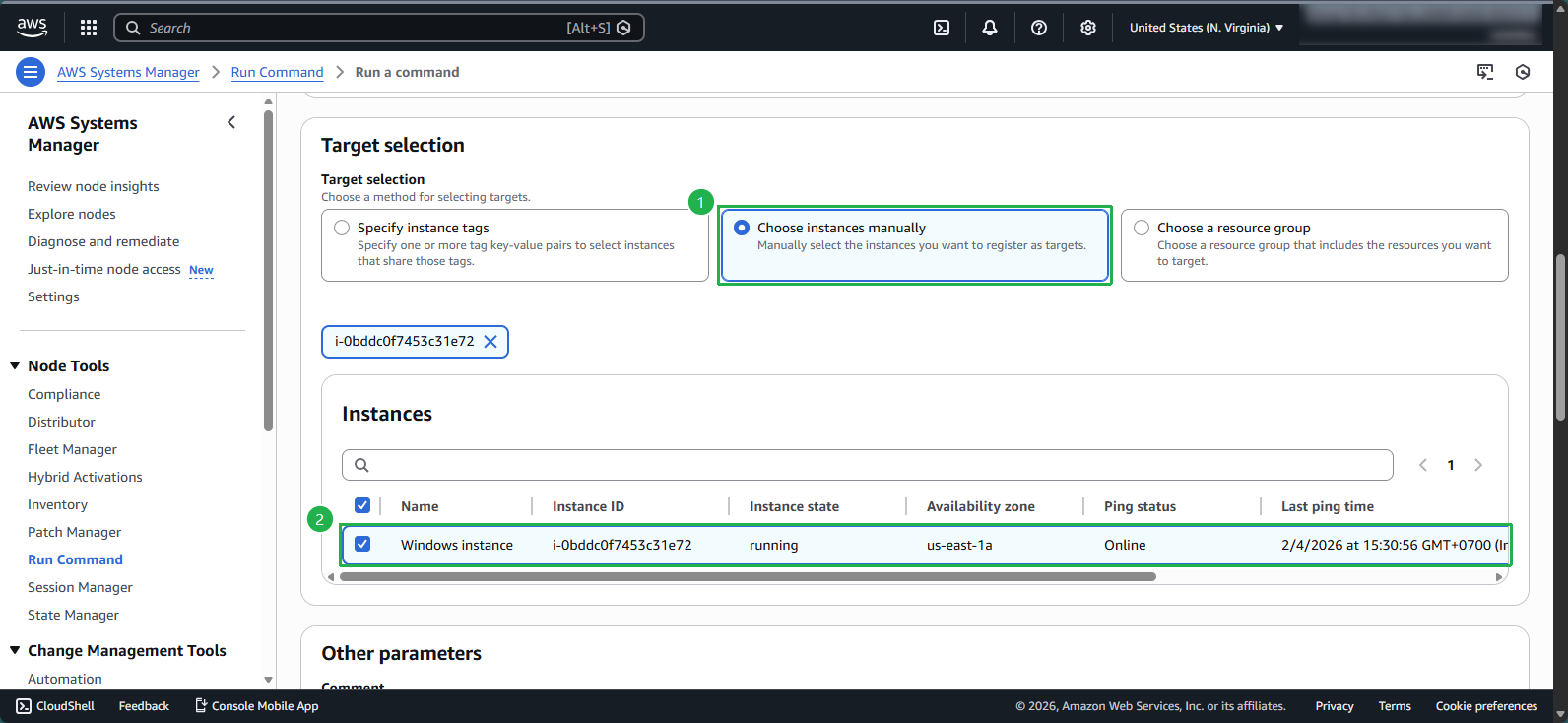 Configuring EC2Rescue command