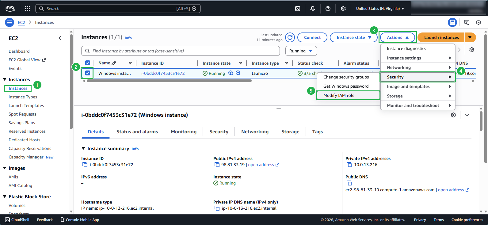 Naming and creating the role