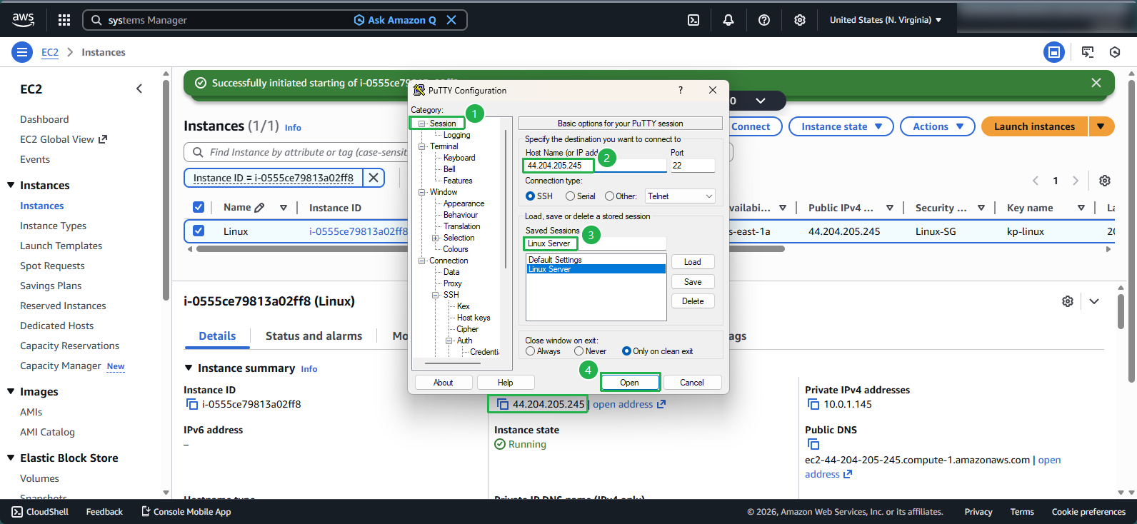 Verifying connection details
