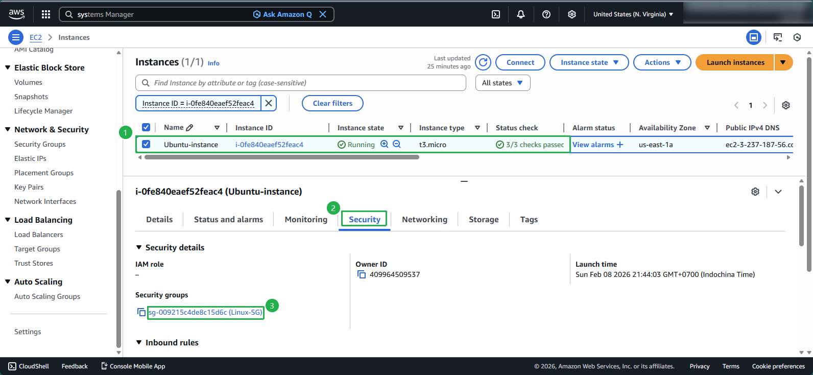 Create VPC for Linux Instance