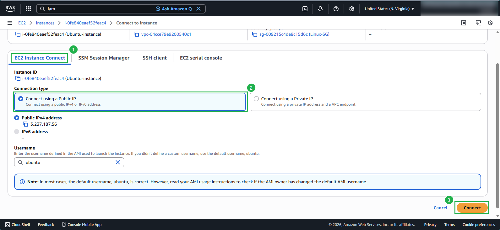 Create VPC for Linux Instance
