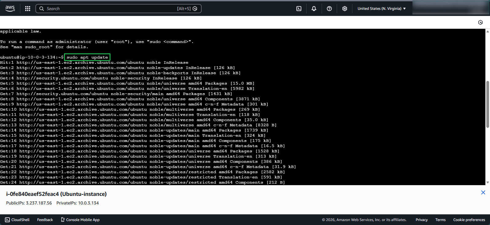 Create VPC for Linux Instance