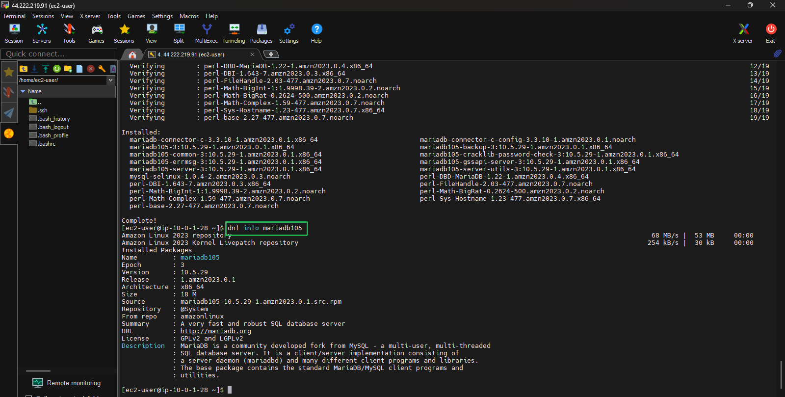 Create VPC for Linux instance