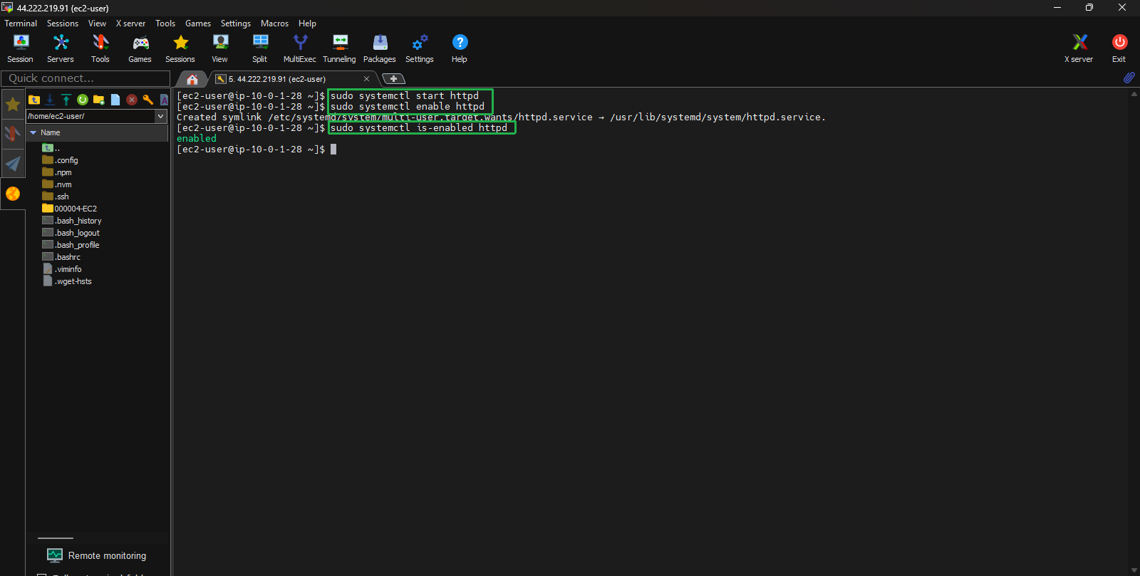 Create VPC for Linux instance