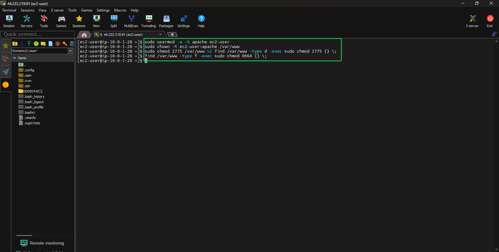Create VPC for Linux instance