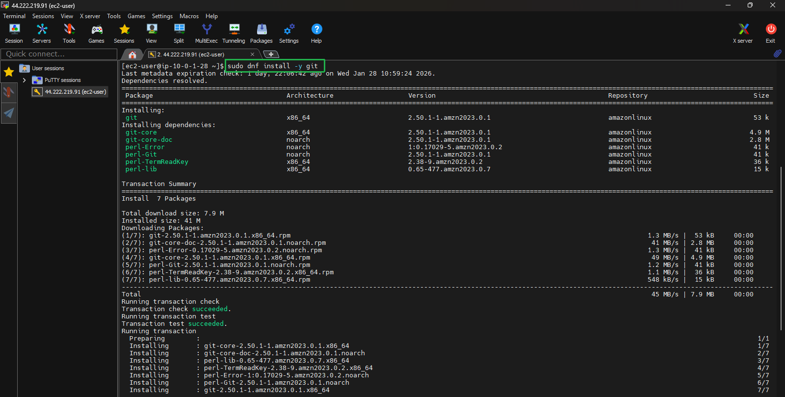 create vpc for linux instance