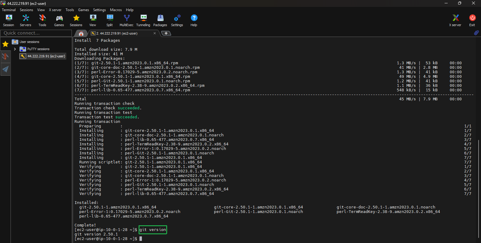 create vpc for linux instance