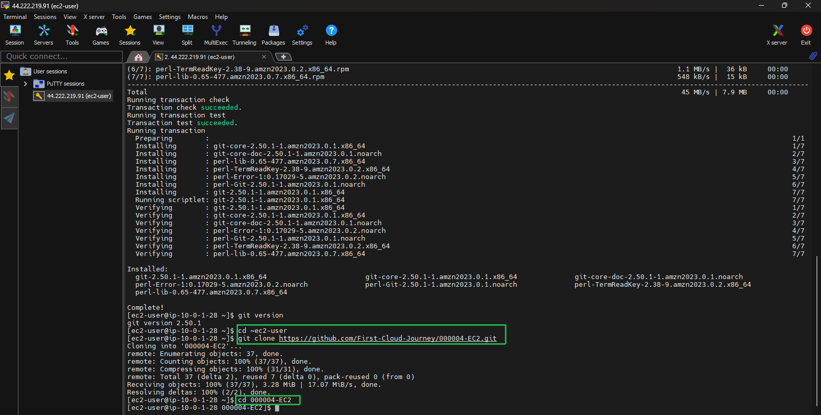 create vpc for linux instance