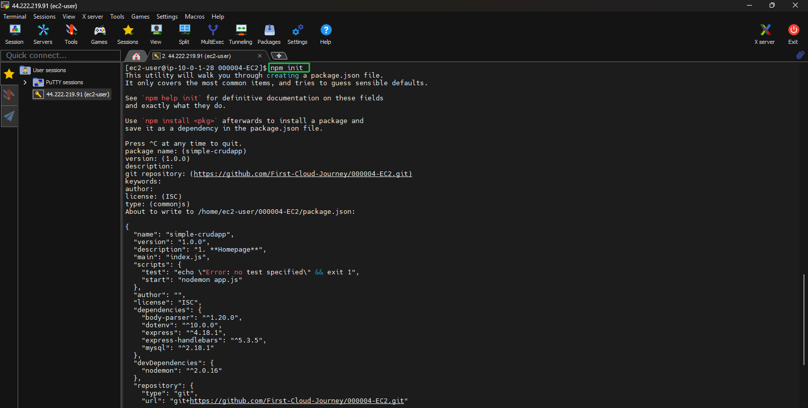create vpc for linux instance