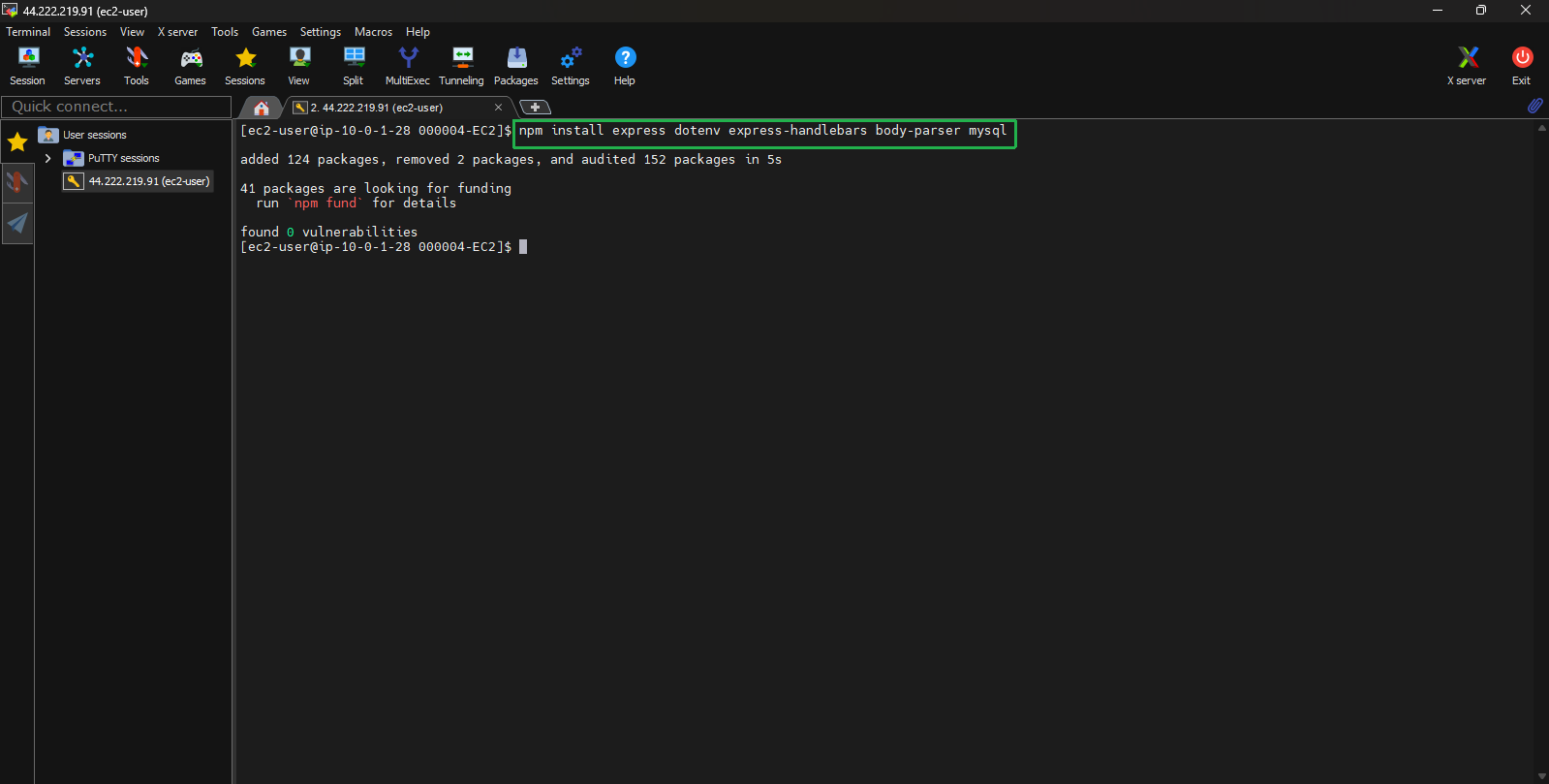 create vpc for linux instance