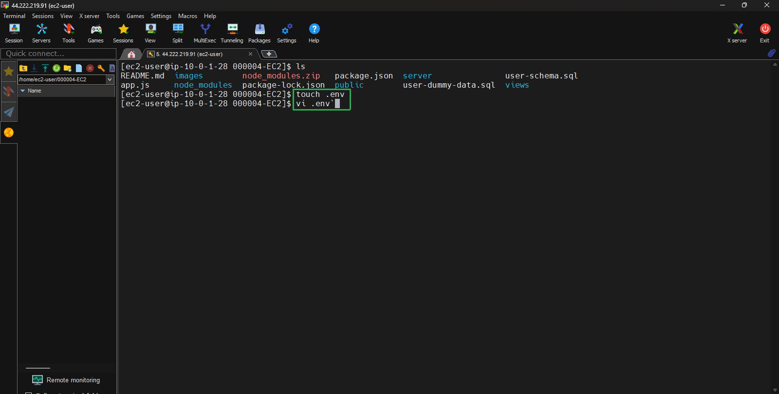 create vpc for linux instance