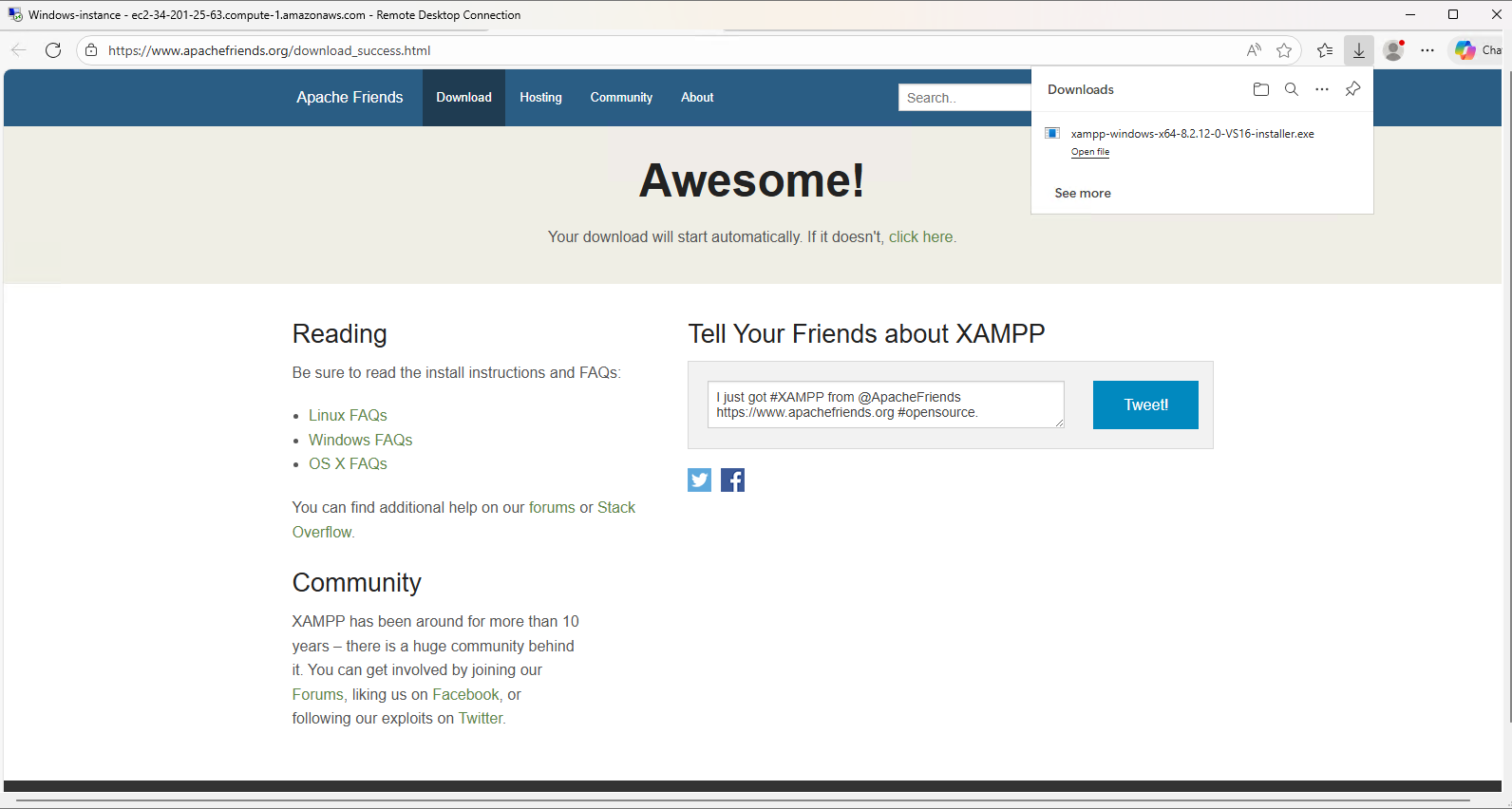 XAMPP Download Page
