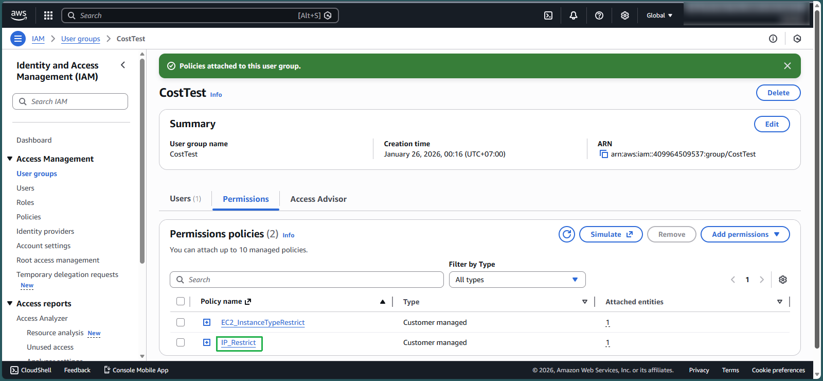 create vpc for linux instance