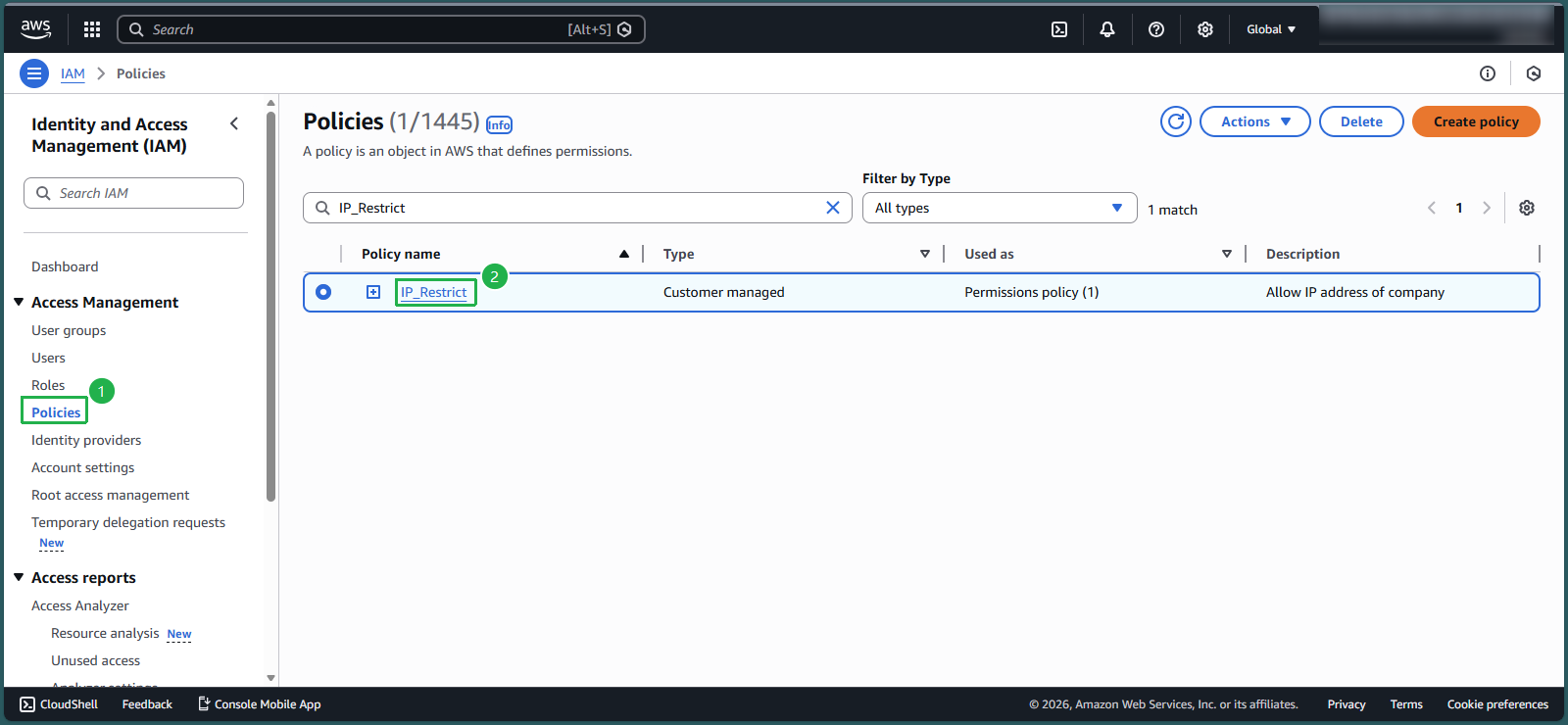 create vpc for linux instance
