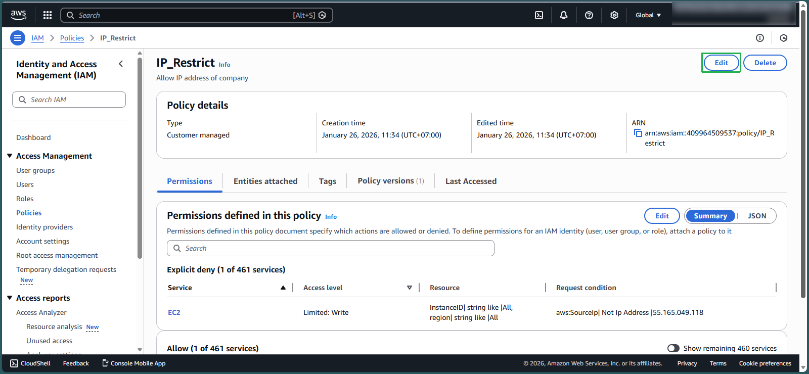 create vpc for linux instance