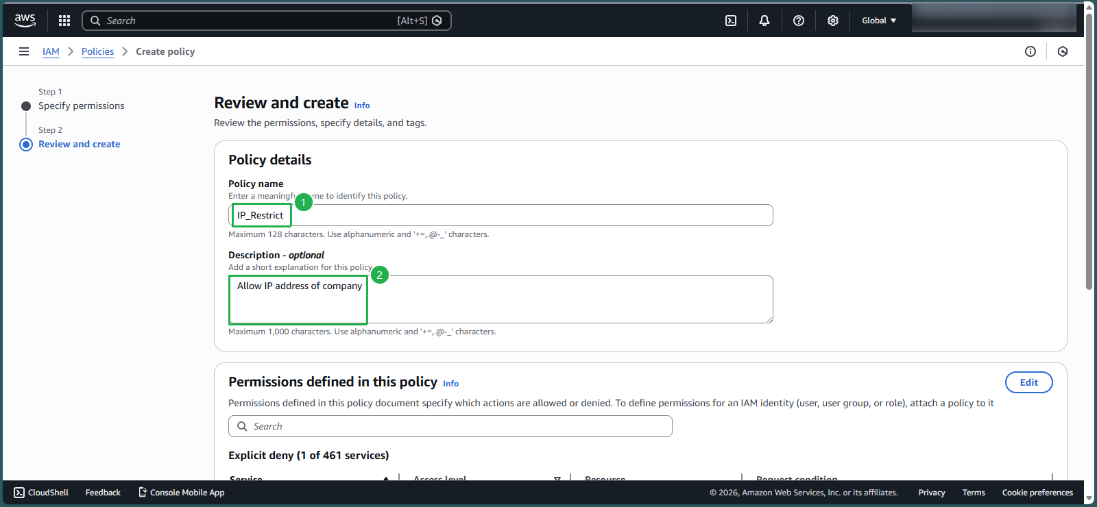 create vpc for linux instance