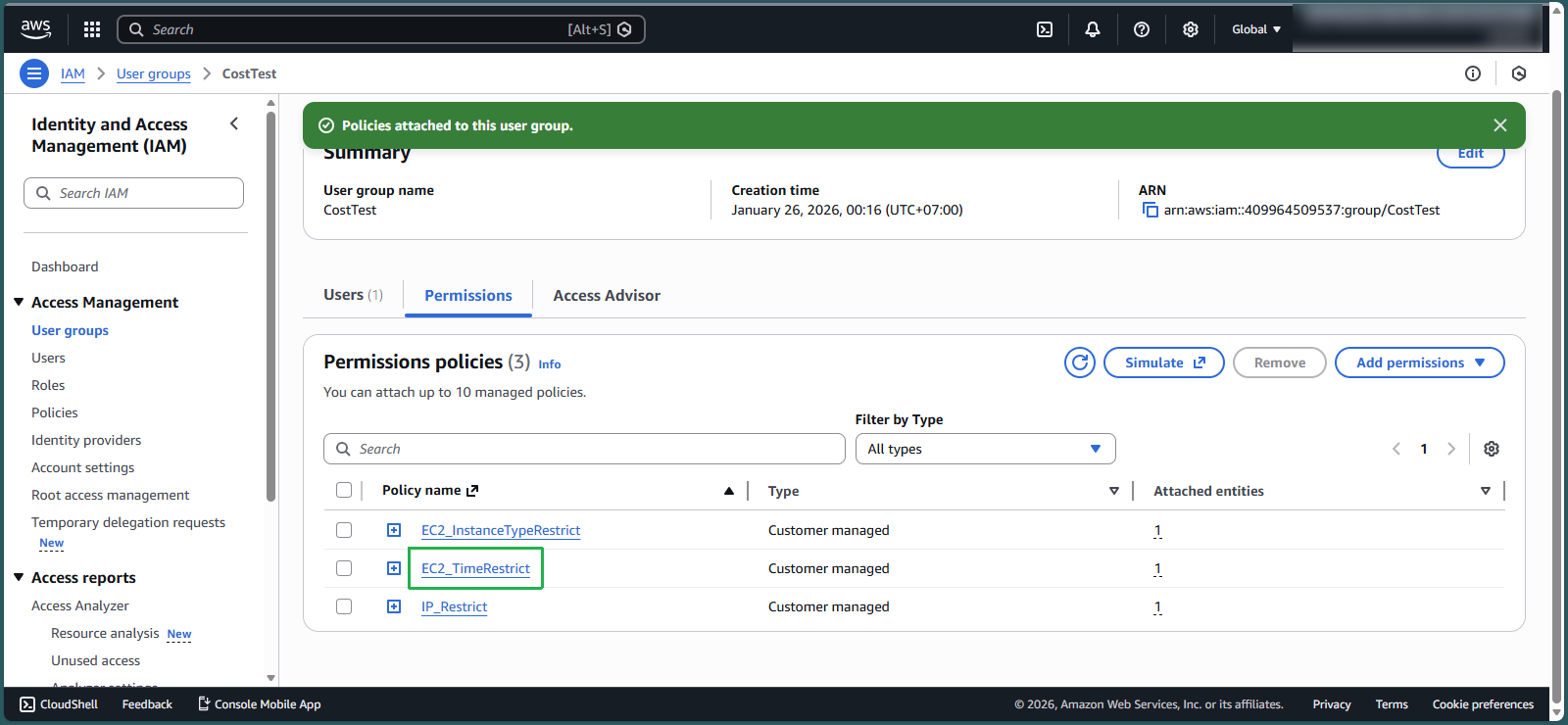create vpc for linux instance