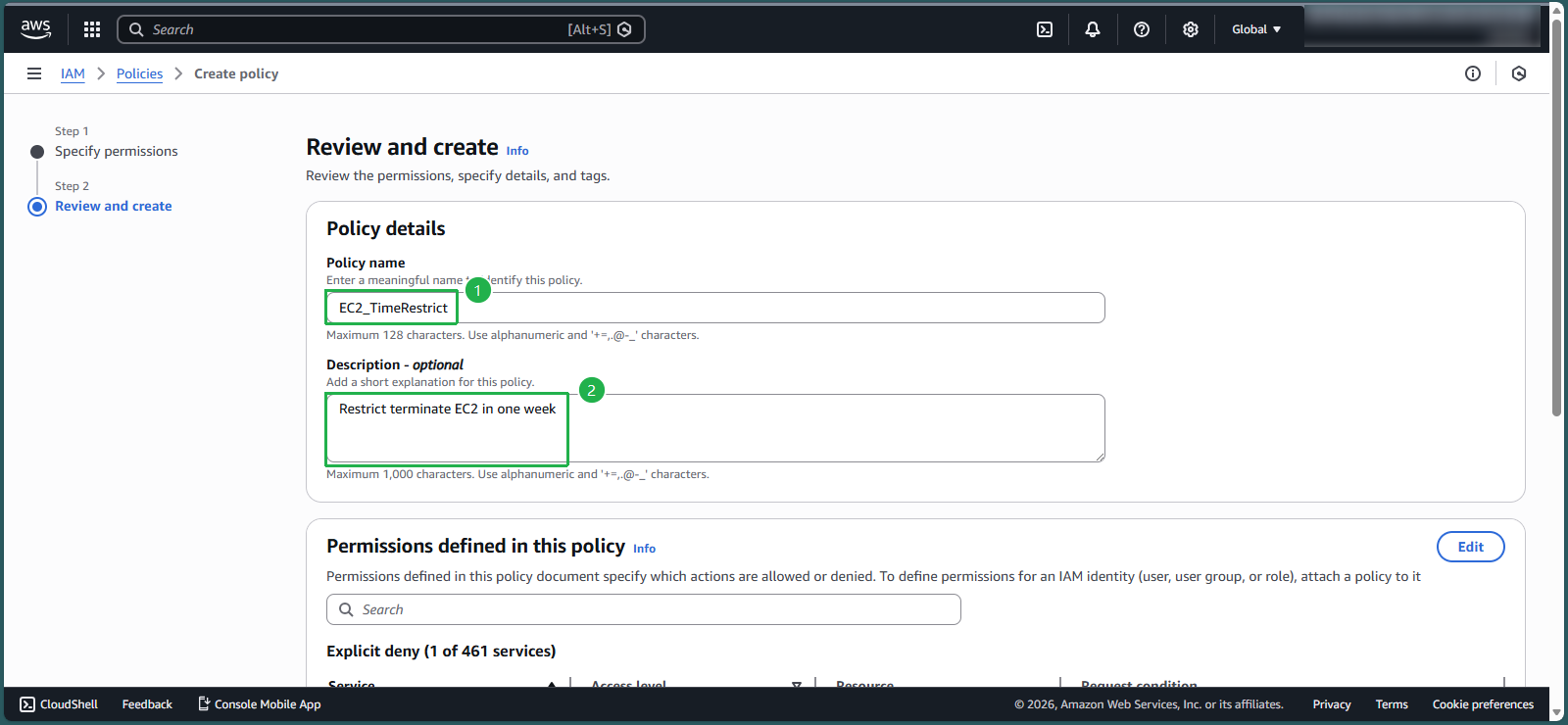 create vpc for linux instance